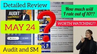 Audit and SM Teacher: CA Rishabh Jain Sir's Free FastTrack Lecture's Review |My Approach??🤔|
