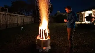 Swedish Torch in Fire Pit - Breeo X Series 19 or Solo Stove Bonfire