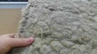 Rock wool blanket with wiremesh