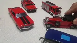 Kids fast cars and police with fire truck action  ! ! !