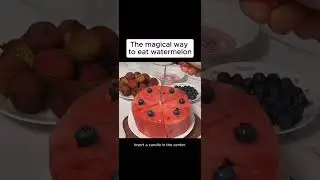 The Magical Way to eat Watermelon #viral #lifetips