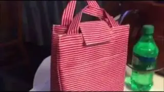 Vesfashion Red Reusable Insulated Lunch Bag