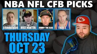 NFL, CFB & NBA Picks with Kyle Kirms | Thursday October 23rd