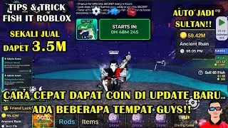 Tempat farming coin diupdate terbaru, catat tempatnya! auto sultan fish it | Fish it Roblox