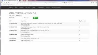 FNSKU label printing for Amazon FBA with Dymo printer and UPC commingle overrides