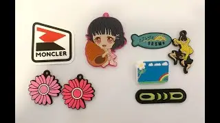 the whole processing how to produce soft pvc label patch, keychain