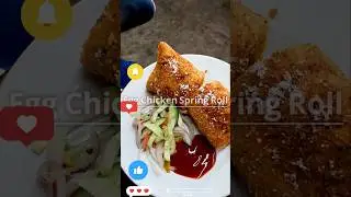king size egg chicken spring roll #streetfood #shorts #viralvideo #vlog #viral #indianfood