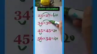 Smart calculation = Smart brain🧠✨💥#maths #divination #mathstricks #multiplication #education #foryou