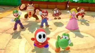 Мини-игра Super Mario Party - Скромняга Йоши против Монти Крота Боуза младшего (очень сложный уро...