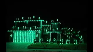 The Matrix (Ending Scene) 2021 Halloween Light Show with 