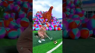 How about the design of the mascot placed on the football field Little Assistant | #3d #shorts 🤯🐓