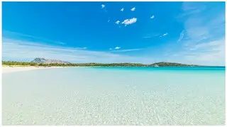 Cala Brandinchi sabbia bianca e acqua cristallina SARDEGNA [4k]