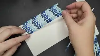 Advanced Stripping!  Create stunning patterns and use up scrap paper.  Bargello Card Tutorial