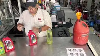 Como preparar mezcla de gasolina para motores 2 tiempos