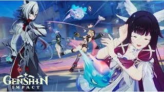 Arlecchino Becomes a Furry & Gets into a Water Balloon Fight (Cutscene) | Genshin Impact Luna III