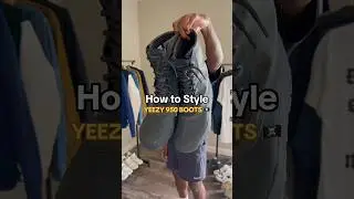 YEEZY 950 BOOT OUTFIT 🏴&zwj;☠️👟 - HOW TO STYLE #shorts #streetwear #style #yeezy #adidas #shoes #gap