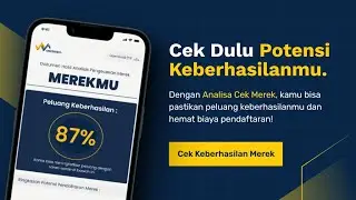 Platform cek merek dengan AI, Ukur peluang keberhasilan daftar merekmu kurang dari 5 menit.