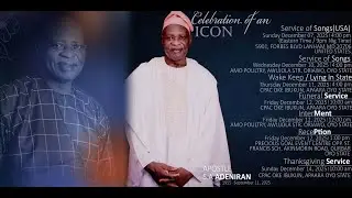 RECEPTIO OF LATE APOSTLE SOLOMON ADEBAYO ADENIRAN