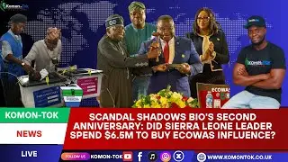 PRESIDENT BIO'S 2-YEAR MILESTONE MARKS CONTROVERSY: ALLEGED $6.5M ECOWAS LOBBYING SCANDAL