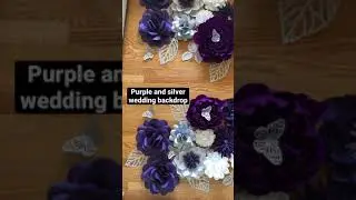 Paper flower wedding backdrop