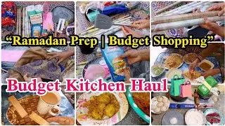 Budget-Friendly Ramadan Kitchen Shopping | Dollar Store Haul + Morning Routine