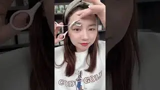 带有眉梳的眉剪，使用安全方便#修眉神器#眉毛#化妆工具