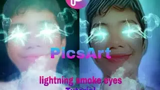 HOW TO EDIT PICSART TUTORIAL GLOWING EYE/SMOKE/LIGHTNING EFFECT