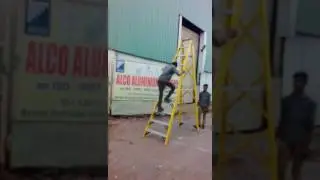 FRP Platform Step Ladder
