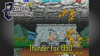 Arcade gameplay: Thunder Fox 1990 (Fighter Scrolling, launch in Retroarch M.A.M.E.)
