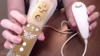 ASMR Controller Sounds on a Zelda themed Wiimote and WiiU GamePad