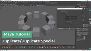 Maya Tutorial for Beginners - Duplicate/Duplicate Special