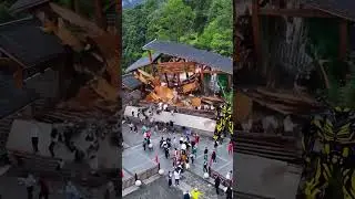 Massive Temple Collapses Onto Crowd in Seconds