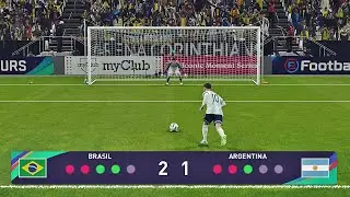 PES 2021 - Penalty Shootout | Brazil vs Argentina | PS4 PRO