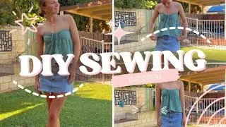 DIY Strapless Ruched Top Sewing Tutorial