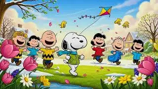 Spring Joy with Snoopy 🌸🪁  Happy Lofi Beats for a Fresh Mood