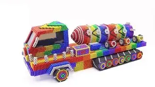 ASMR Magnetic Buckyballs Truck Build | Satisfying Sounds 🚚✨