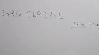 Live Class # SRG CLASSES LIVE