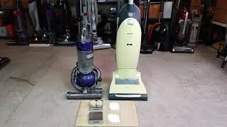Dyson DC25 Versus Miele Jazz Two Pass Baking Soda Test