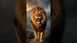 The Mighty Lion Roars from the Top of the Rock &ndash; Regal Beauty and Unmatched Power #mighty