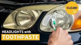 Clean Car Headlights With Toothpaste
