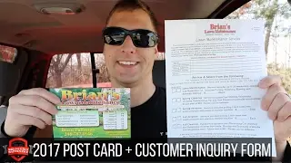 2017 Lawn Care Marketing / Postcard Ideas / Seasonal Agreement / Inquiry Form