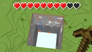 Minecraft, But If I Take Damage The Chunk DELETES