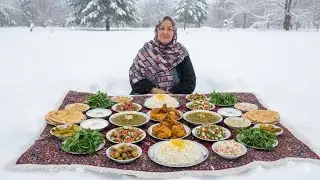 قورمه‌سبزی داغ در دل کوهستان | وقتی مهمان از راه می‌رسد، دل‌ها گرم می‌شود