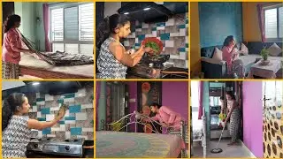 এত বড় Flat -এর সমস্ত কাজই আমি একা হাতে যেভাবে সামলাই || New Flat Cleaning Vlog 