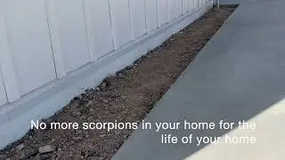 The Only Scorpion Pest Control that works. Pest Border installation Queen Creek returning customer.