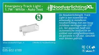 Noodverlichting Track Light - 1.7W - Wit - Automatische Test | NoodverlichtingXL
