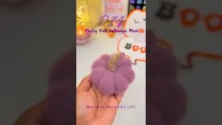DIY Fluffy Fall Halloween Pumpkin PLUSH Made From SOCKS 🧦✨ #shorts #halloween