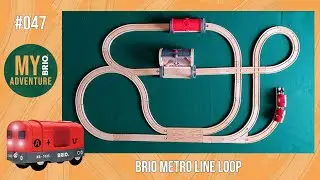 [047] BRIO World Metro Line Loop Wooden Train Track Layout