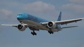 Korean Air Boeing 777 &ndash; Final Approach into London Heathrow (LHR)