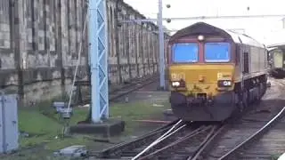 The Class 66 &lsquo;Shed&rsquo; English, Welsh & Scottish Railway (EWS) No.66194 at Carlisle.